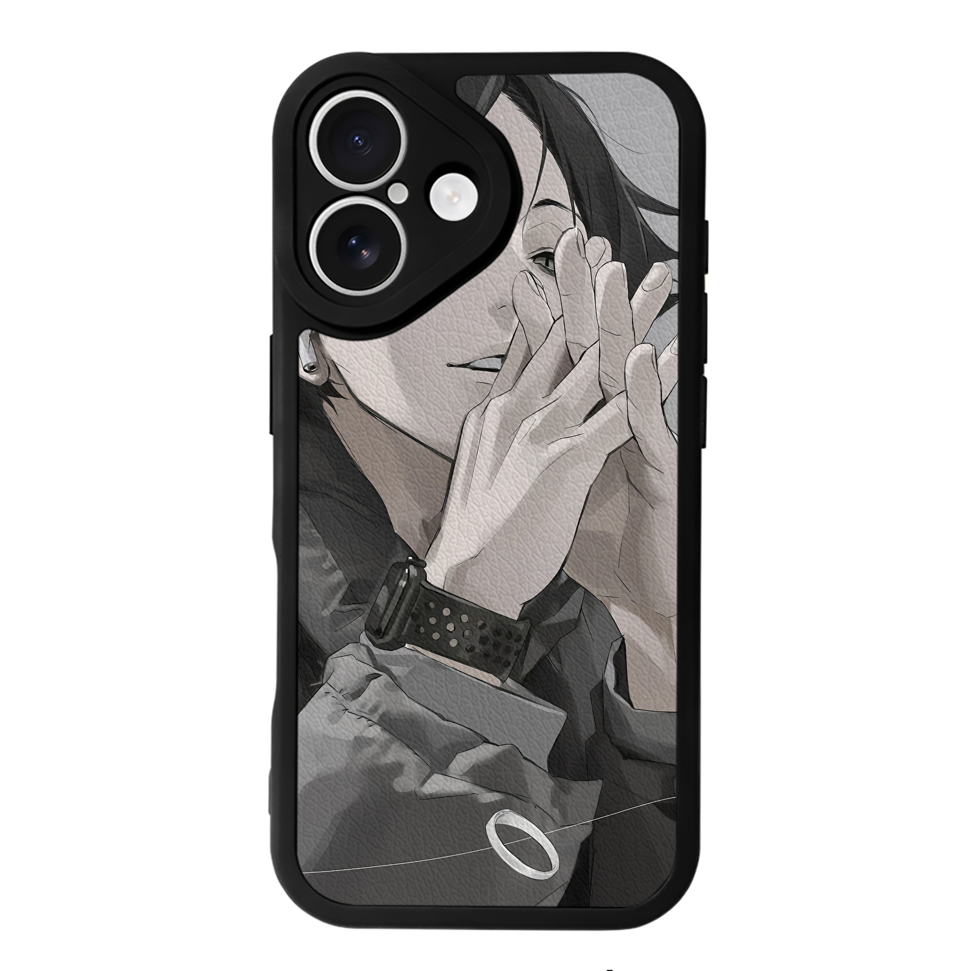 （画像用） ハイキュー!! Haikyu!! 【iPhone 16シリーズ対応】シリコンスマホケース（レザー調） 材質：シリコン